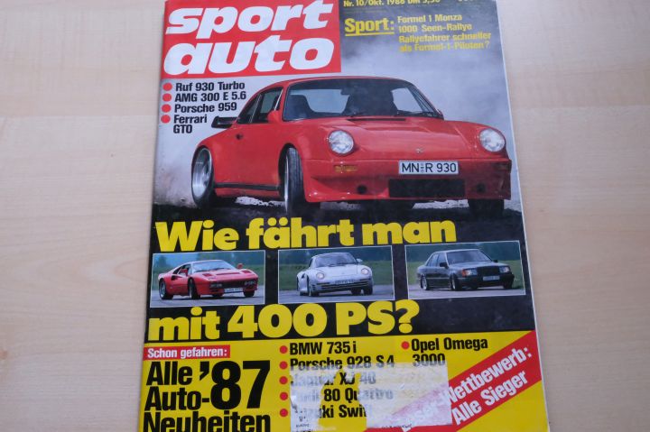 Deckblatt Sport Auto (10/1986)